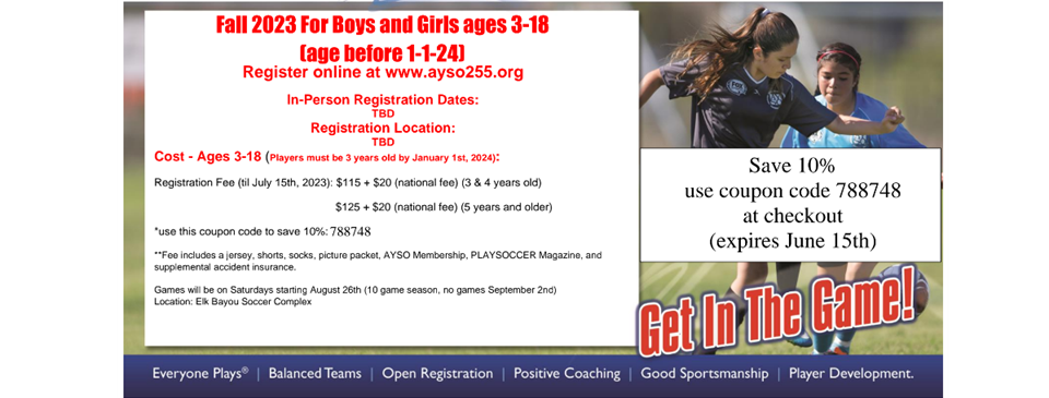 Fall Registration